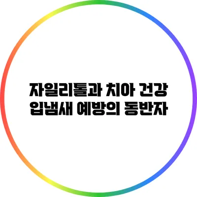 자일리톨과 치아 건강: 입냄새 예방의 동반자
